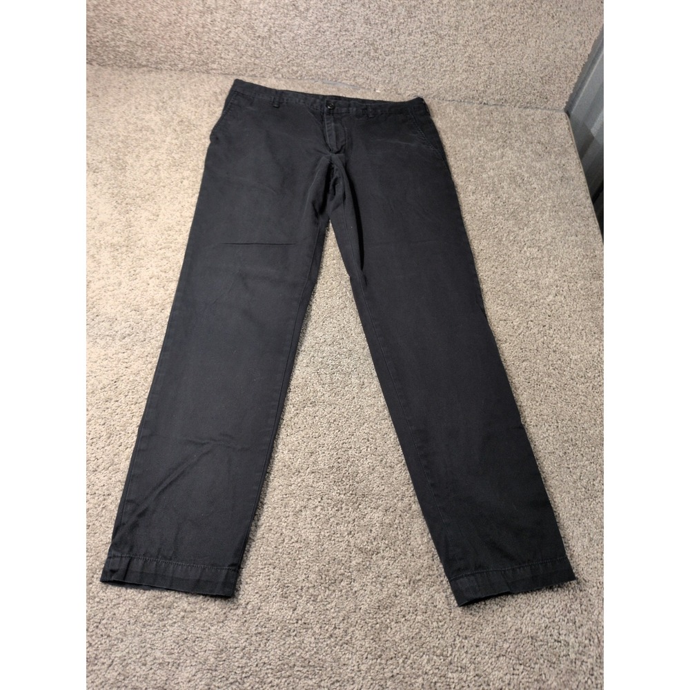 Lacoste Mens Navy Blue Cotton Chino Pants Straight Leg Size US 34 FR 44